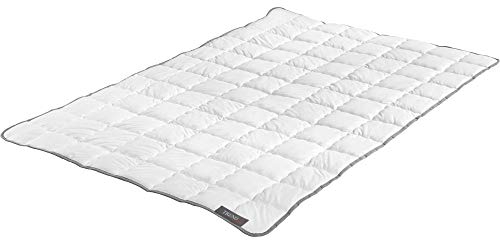 Badenia Trendline leichte Sommerdecke Clean Cotton 155x220 cm – Atmungsaktive & allergikerfreundliche Baumwoll-Bettdecke, Öko-Tex Standard 100, hergestellt nach deutschem Qualitätsstandard