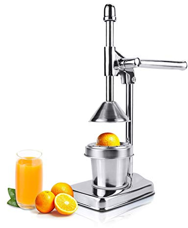 Manual Juicer Hand Press, Stainless Steel Juicer Fruit Juicer Citrus Press with Lever, Hand Juicer Vintage Orange Press Hand Press Leaver Orange Juicer Manual for Lemon Pomegranate