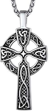 Richsteel Collana Collana Vichinga Martello di Thor Ciondolo Ciondoli Vichinghi Nodo Celtico in Acciaio Inossidabile Regali Significativi Donna Uomo