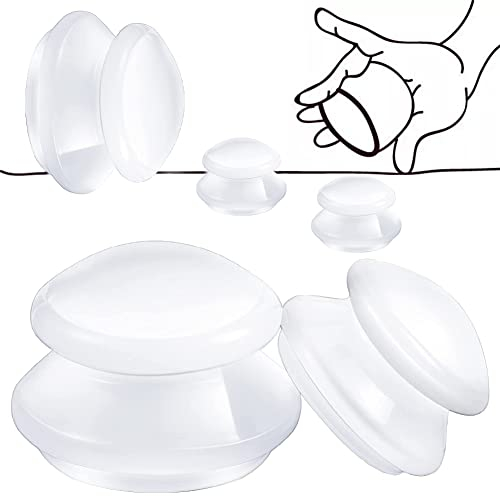Aibeau - Set di 5 coppette in silicone per la terapia sottovuoto, anticellulite