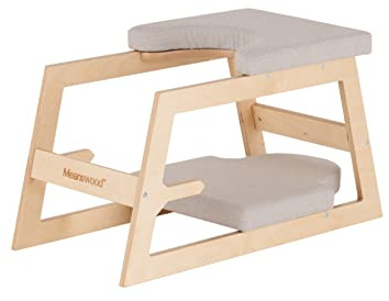 Meanwsood Kopfstandhocker Yoga stuhl Yoga hocker Fitnessbank Einfache und sichere Umkehrungen Made in Italy (Transparent Version)
