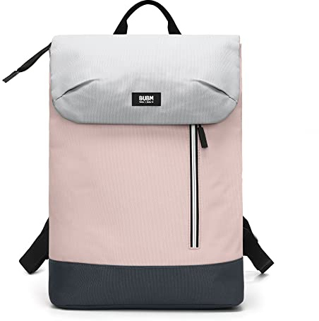 BUBM Rucksack Damen Laptop für 15.6 Zoll Einfacher und eleganter Rucksack für Reisen, Uni, Schule und Büro (rosa)…