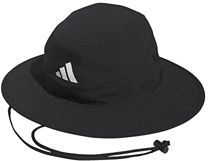 adidas Golf Standard Mens Wide Brim Hat, Black, OSFM