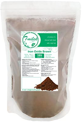 T-MILES Brown Iron Oxide, 1kg Brown Iron Oxide Mineral Pigment,Pigments for Artistic and Decorative Painting, Concrete, Clay, Lime, Plaster, Masonry and Paint Products