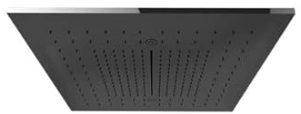 Gessi Afilo, Verkleidung (Cover) der Kopfbrause 500x500 mm Strahlart Regen/Schwall/Nebel, muss zusätzlich bestellt werden, 57016, Farbe: Edelstahl matt gebürstet