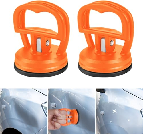 Flintronic Auto Dent Saugnapf, Heavy Duty Saugheber (2er Set), Vakuumsauger Gummisauger, Dent Abzieher, Saug-Näpfe Saugnapfhalter Saug-Heber zum Anheben und Entfernen von Glas, Computer-Bildschir (2S)