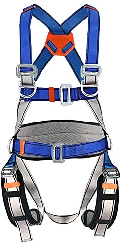 SwaYve Harnais de Protection Contre Les Chutes, Ceinture de Sécurité Pour Le Travail Aérien, Harnais de Sécurité Complet Anti-Chute Pour L'Extérieur, Équipement de Protection Individuelle Universel