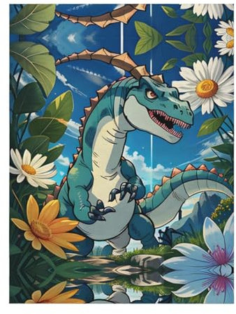 WZYCWB Dekorative Kinderdecke (127 x 101,6 cm), niedliche Dinosaurier-Flanell-Geschenkdecke, Sofa, Bett, Wohnzimmer, Camping, Reisedecke,