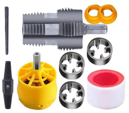 Set Di Strumenti Per Filettare Tubi In PVC | Filettatrice Per Tubi Per Trapano Elettrico | Creatore Di Fili Idraulici | Accessorio Per Trapano Elettrico Idraulico | Filettatrice Per Tubi Per Trapano E
