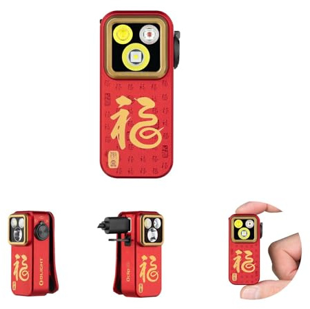 OLIGHT Oclip Pro Mini Torcia EDC Ricaricabile con Clip 500LM 120M | Magnetizzabile, Impermeabile IPX6, con Luce Rossa, Luce Ampia e Luce Spot, Ideale Per Esterni e Situazioni di Emergenza