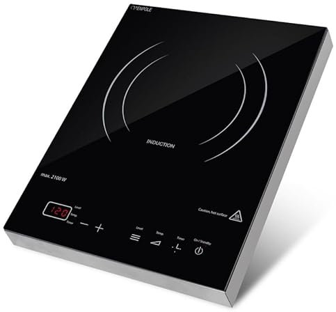 Ultradünner Induktionsherd mit 12-stufiger Leistungs- und Temperaturregelung, zweireihiger Wärmeableitung und sechs Schutzfunktionen, praktisches und elegantes Design