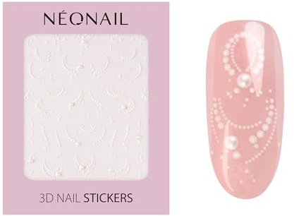 NEONAIL Autocollants Pour Ongles 3D - 61 Modèles - Deco Ongle Nail Art - Bijoux Ongles Nail Art - Accessoire Ongle - Nails - Design d'ongles - Blanc