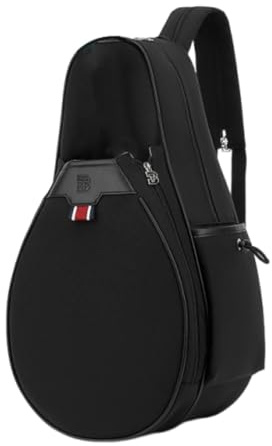 kowaku Tennisrucksack für Sport und Freizeit, große Tragetasche für Outdoor-Aktivitäten, Schwarz