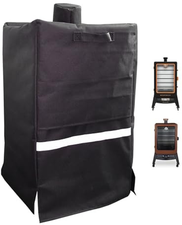 Protector para ahumadero y parrilla – Funda BBQ, resistente al agua y a la decoloración | Accesorio para barbacoa exterior para terraza, funda robusta para parrilla de gas y carbón