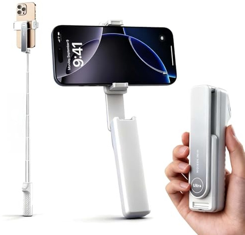 SENLINLIN Palo Selfie Compacto y portátil, Extensible con conexión Bluetooth rápida, Soporte Giratorio de 360°, Compatible con Todos los Smartphones – Ideal para Viajes, Fotos y Vlogs