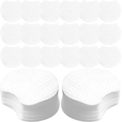 Alipis 2400 discos desmaquillantes suaves de tela no tejida, discos limpiadores faciales de viaje para pieles sensibles, toallitas cosméticas suaves para eliminar el lápiz labial de los ojos.