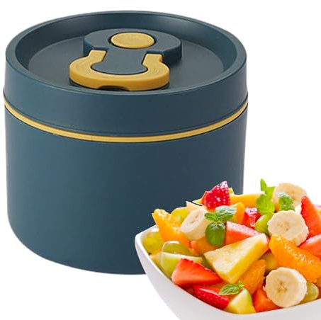 Dtaigou Contenedor de alimentos calientes, 650 ml, de acero inoxidable, aislante, para estudiantes, profesores, médicos, mujeres, hombres, adultos y jóvenes