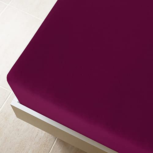 Genérico Sábanas bajeras Jersey 2 uds algodón Burdeos 180x200 cm,Casa y jardín,Ropa de casa,Ropa de Cama,Sábanas-136259