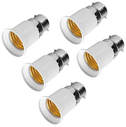 Fesjoy B22 E27 Lampadapter Converter Lamphållare för Hembelysning 5st