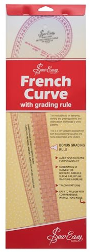 Sew Easy Sewing and Patchwork Ruler - Various Shapes and Sizes French Curve: Metric