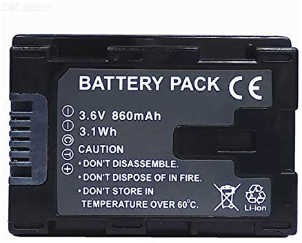 Amsahr BT-JVCBNVG107-1CT Numérique Remplacement Caméra/Caméscope Batterie pour Jvc Bn-Vg107/Vg107U/Vg107Us/Vg108/Vg108E/Vg108U/Vg108Usm Gris