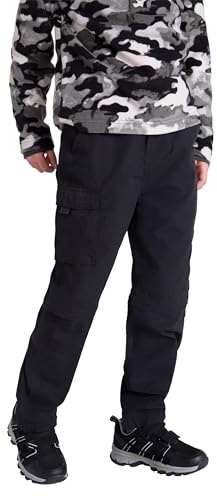 Mountain Warehouse Active Kids UPF 50+ Zip-Off Trousers Black 13y