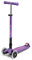 Micro Kickboard Maxi Deluxe Scooter, faltbar, LED, 3 Räder, Lean-to-Steer, Schweizer Design, mit bewegungsaktivierten Leuchtrollen, für Kinder von 5-12 Jahren - Violett