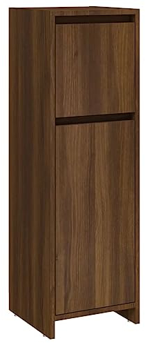 vidaXL Armadietto Bagno Rovere Marrone 30x30x95cm in Legno Multistrato