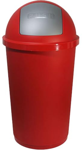 Bidone rosso per la raccolta differenziata dei rifiuti basculante automatico 60 LT Pattumiera contenitore da casa giardino
