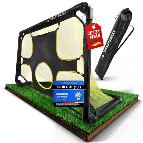 But de football 2 en 1 pour le jardin des enfants - Montage rapide - Breveté avec sac et mur de but - Mini but de football pour enfants et adultes - But de football pour enfants et adultes