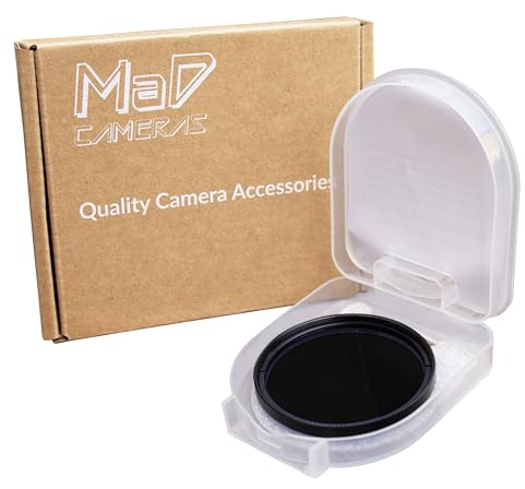 Cámara MaD - Filtro infrarrojo IR R72 de 55 mm - Filtro de lente DSLR premium de 720 nm para fotografía en blanco y negro de alto contraste - Ideal para paisajes y naturaleza muerta