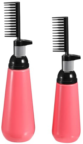 DOITOOL Botella de Plástico Rojo de Tinte Aplicadora para Cabello 2piezas 130ml Distribución Uniforme y Diseño Ligero para Teñir el Cabello en Casa