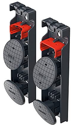 Hailo EasyClix Garden Size L - Wechselfuß-Set für Hailo Stehleitern - einfach & schnell zu wechseln - stabiler Stand auf weichen Untergründen wie Rasen oder Sand - kein Einsinken - breiter Fuß