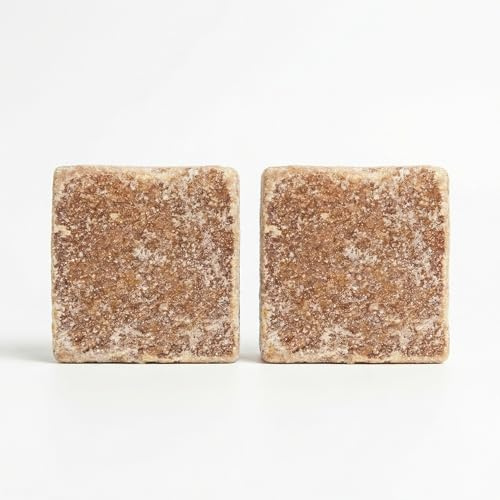 Natureluxy – Lot de 2 Carrés de Musc Ambré | Parfum Solide & Déodorant Naturel | Senteur Orientale pour Maison, Voiture & Linge
