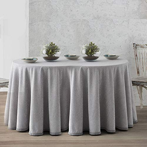 Lanovenanube Ropa o Falda Camilla, Enaguilla Ovalada de Tejido Chenilla, Medida 90x150 cm, Color Gris Perla. Mantiene el Calor. Aspecto Aterciopelado y Tacto Muy Suave.