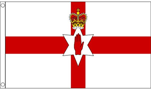 Bandera pequeña de Irlanda del Norte - 3 x 2 pies - 100% poliéster con ojales - FlagSuperstore©