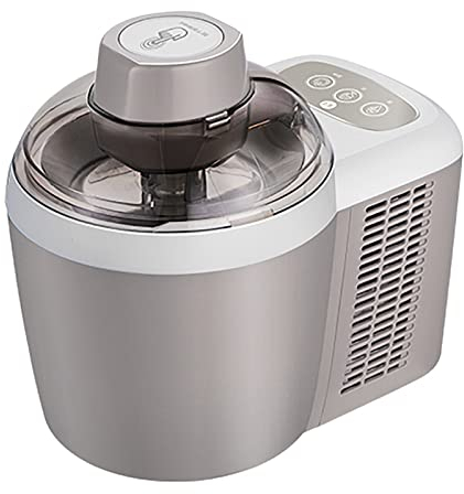 Gelatiera elettrica fatta in casa facile automatica, gelatiera da 90 W, gelatiera per milk shake da 600 ml, programmi one-touch, per milkshake, sorbetti, ciotole per frullati e altro