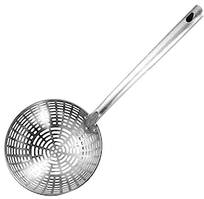 KICHOUSE Edelstahlsieb Spaghettisieb Mit Löchern Bratlöffel Für Kochen Und Servieren Im Restaurant Esszimmer Geeignet Für Familien Und Cafés Leicht Zu Reinigen