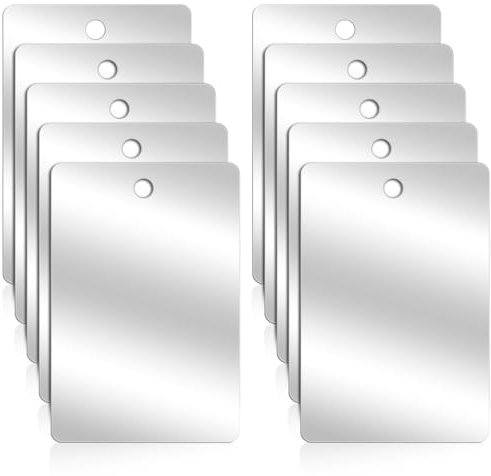 Xthrotsenk 2 Stück Rasierspiegel Duschspiegel Reise Spiegel Shatterproof Duschspiegel Acryl Beschlagfreier Hd Waschtisch Schminkspiegel Hängespiege für Badezimmer Zuhause Fitnessstudio(11 x 7 cm)