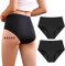 Carer Lote de 2 Bragas para Incontinencia Femenina de Alta Absorción Ropa Interior para la Menstruación con Protección Día y Noche Calzones Menstruales Protectores 50 ml a 100 ml Negro XL