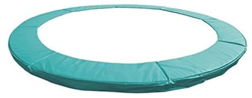 Funda de repuesto para cama elástica de seguridad de 8 pies para cama elástica al aire libre, acolchado con cubierta protectora lateral, color verde