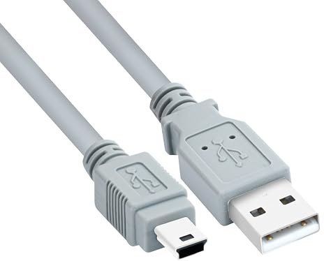 BIGtec Câble mini USB 2.0 - 1,8 m - Compatible avec PS3 - Manette de jeu - Disque dur externe - Dashcam - Microphone - Hub USB - Navi - Boîtier de disque dur - Smartphone - Tablette - Câble de charge
