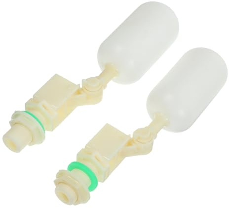 BCOATH 2 Stück Edelstahl Schwimmerventil für Automatische Wasserzufuhr Kleiner Schwimmerkugelventil für Tränken Rostfrei für Viehhaltung Pferde Rinder Ziegen Schafe Hunde Zufällige Farbe