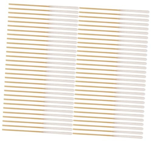 Beaupretty 60 pezzi Bastoncini di Cotone Spessi per Trucco e Cura Bellezza Bastoncini Lunghi Resistenti per Applicazione Make-up Estensione Ciglia e Pulizia Dettagliata Accessorio Donna