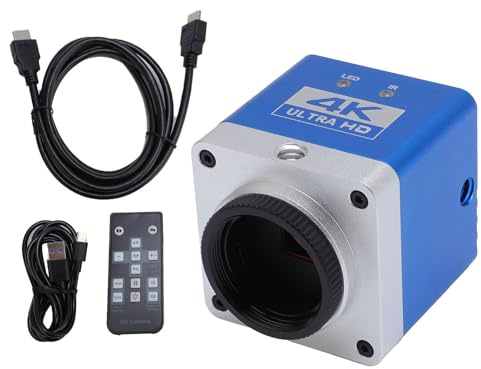 EIMSOAH Caméra Industrielle de Microscope 4K HD, Capteur 8,3 MP 1/1,8 avec Résolution 3840 X 2160, Interface D'affichage HD, Sortie USB de Type C pour la Réparation de PCB