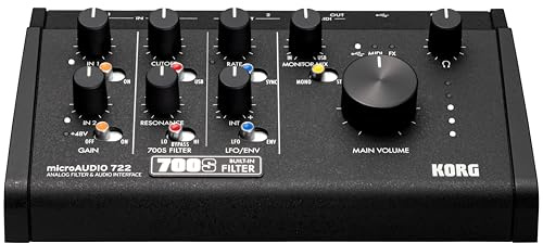 Korg - microAUDIO 722 USB-C Audio Interface with Analogue Filter and MIDI In/Out including Software Bundle