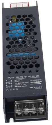 ZDETGU Fuente de Alimentación Conmutada LED - Controlador de 48 V para Luces Magnéticas Carcasa de Aleación de Aluminio Inteligente Segura Enfriamiento Eficiente Ideal para Hoteles KTV Salas de (200W)