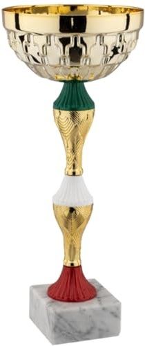 Hole Gadget Coppa Trofeo Personalizzabile 37, 34, 30, 27, 24 cm Singolo o Set Tutti Gli Sport, Calcio, Calcettto, Tennis, Basket, Padel, Fantacalcio, Premiazioni cod 12.941