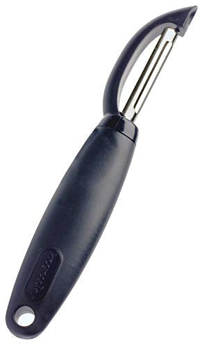 PrepWorks by Progressive Swivel Peeler, Black - Ergonomic and Easy-to-Use Peeler for Fruits and Vegetables