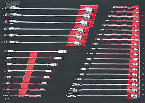 KS Tools 7113033 SCS Ringmaulschlüssel-Satz, 33-teilig, 1/1 Systemeinlage